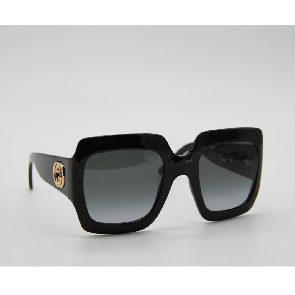 NEW GG0053SN 001 GUCCI WOMEN’S SUNGLASSES GG0053S 001 BLACK SUNGLASSES GG0053S - Picture 8 of 14